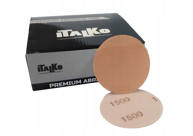 

Italko Papier Ścierny Krążek Na Rzep 75MM P1500