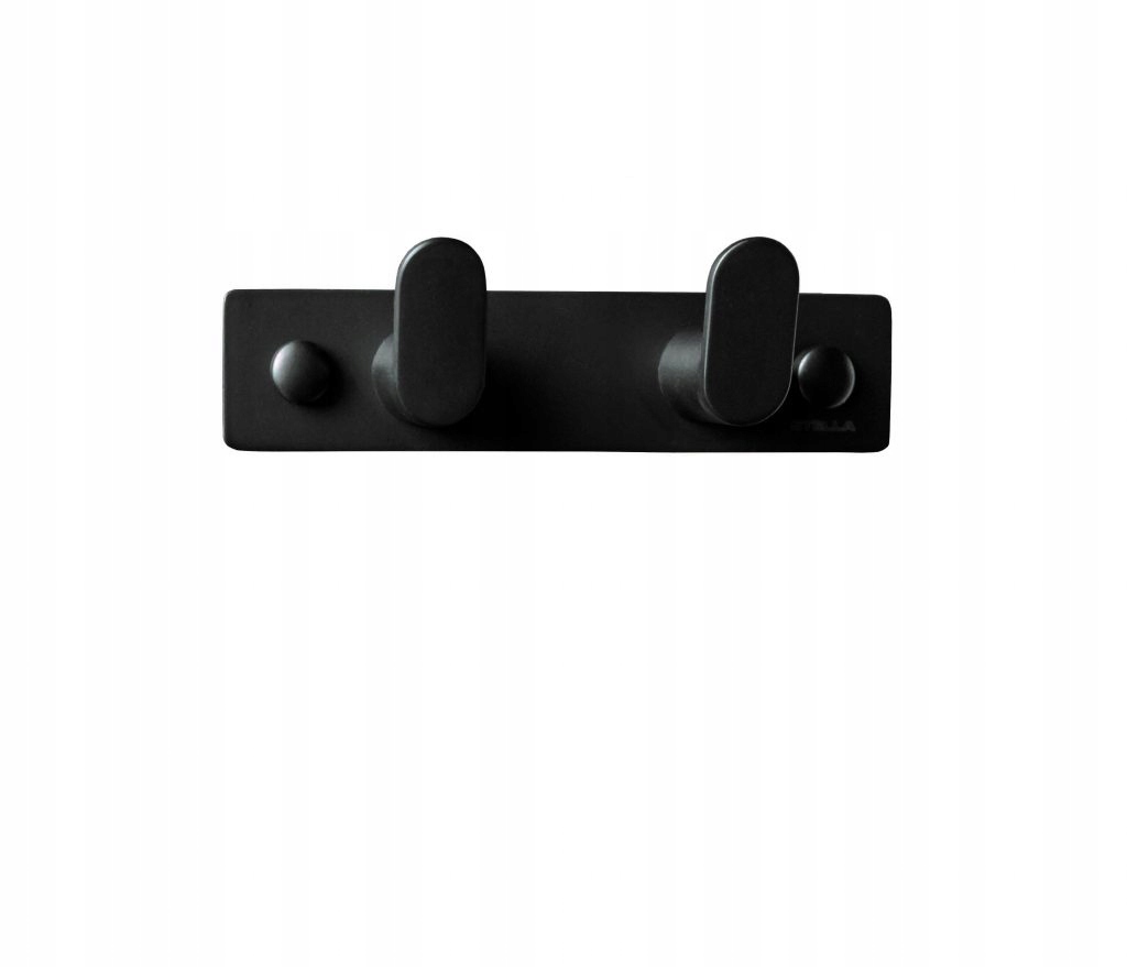 

Stella listwa 2 haczyki-fasolki 18.052-B czarny