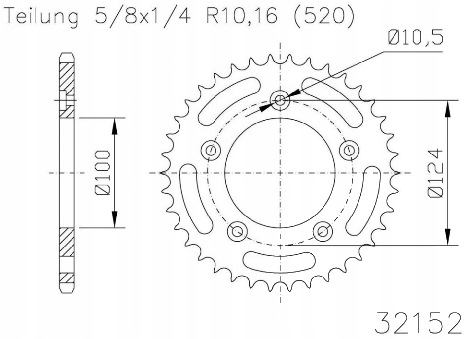 Zadní ozubené kolo Esjot 38-40 Ducati Scrambler 800