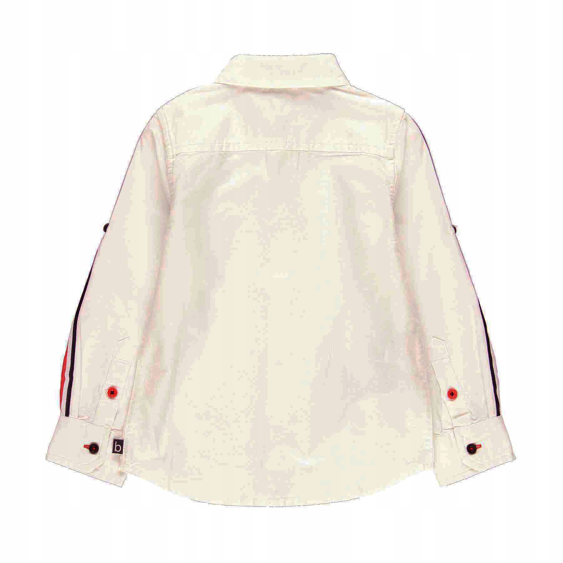 BOBOLI 739290-1100 koszula biała r.128/8 Rękaw długi rękaw