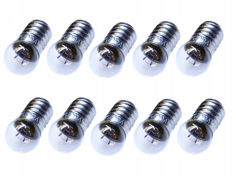 

żarówka do latarki lampki gwint E10 2,5V 0,2A x10