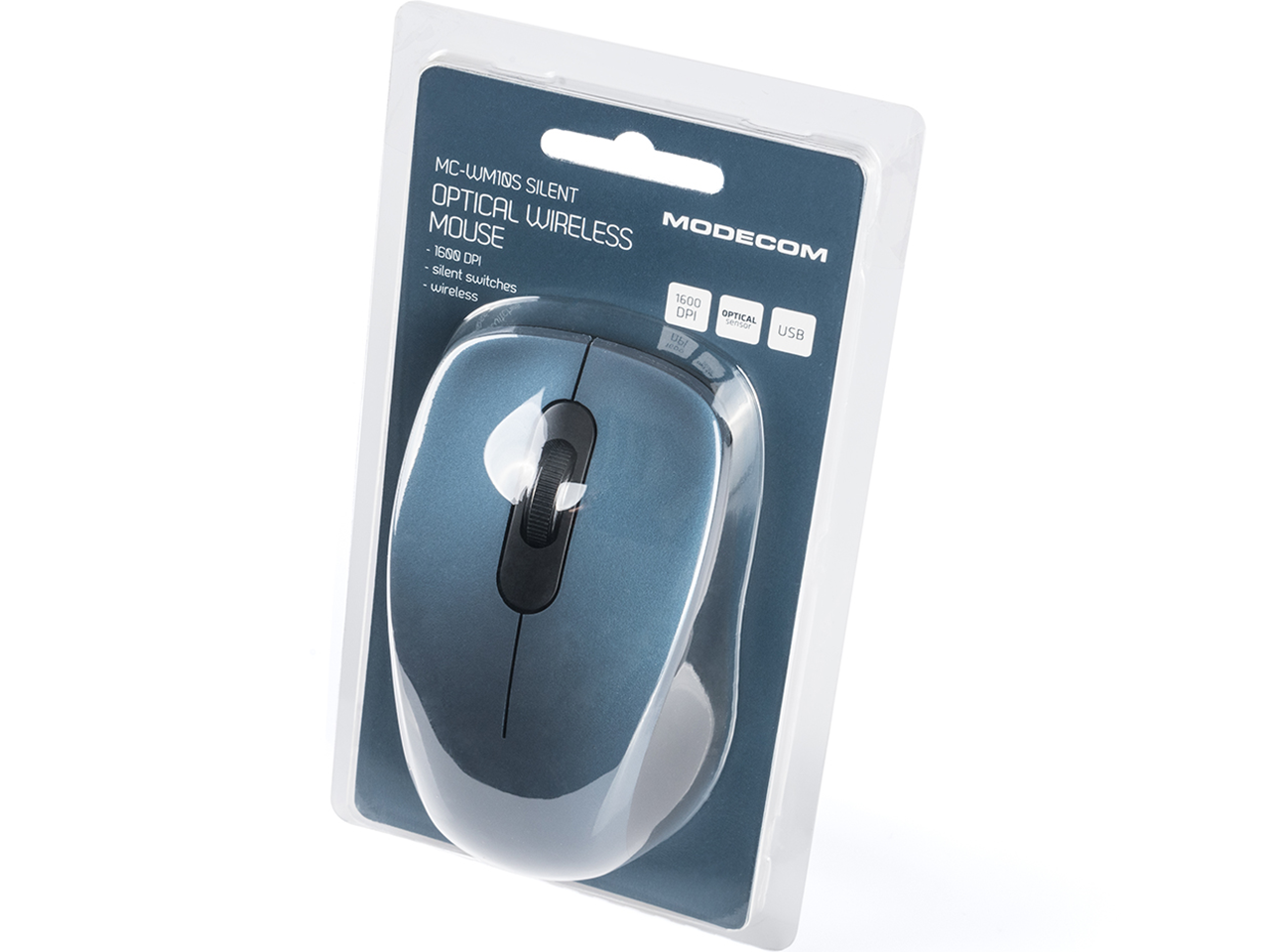 BEZKLIKOWA MYSZ CICHA MYSZKA BEZPRZEWODOWA DO LAPTOPA KOMPUTERA DUŻY ZASIĘG Interfejs USB (Radio 2.4 GHz)