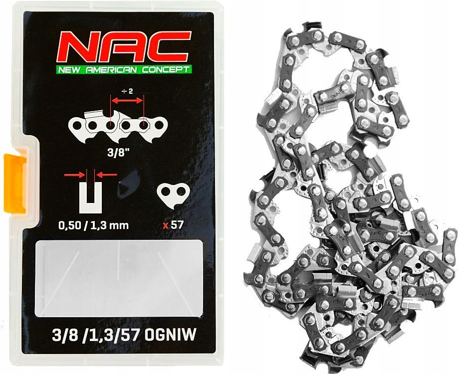 

Nac Łańcuch 3/8" 57 ogniw 1,3mm 16