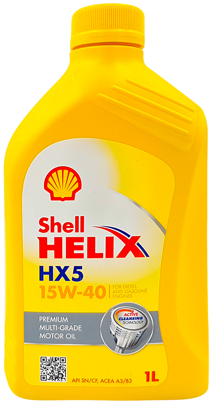

Olej 15W40 1L Shell Helix HX5 Api Sn/cf Acea A3/B3