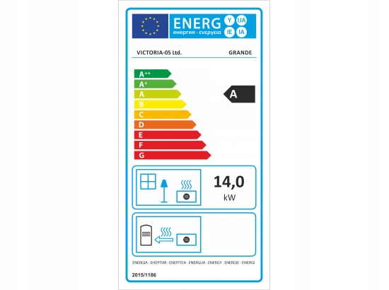 Voľne stojace krbové kachle Grande 14kW ECO DESIGN Značka Victoria