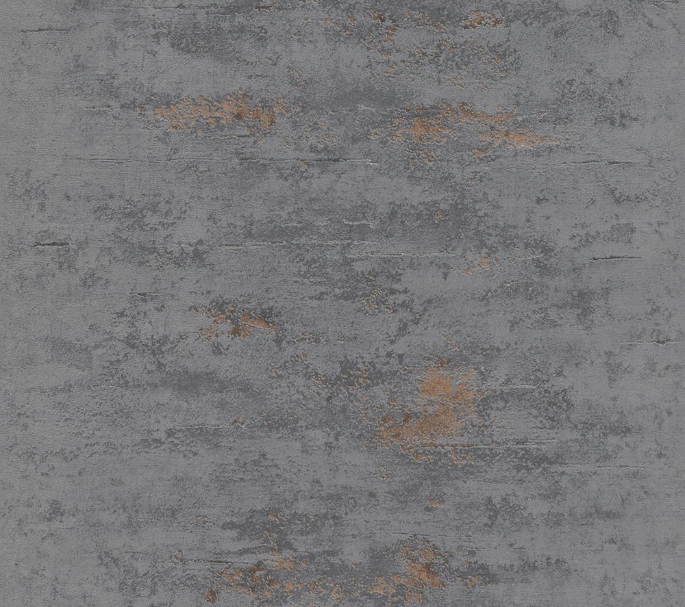 

Tapeta Na Flizelinie Ciemny Szary Beton Miedź