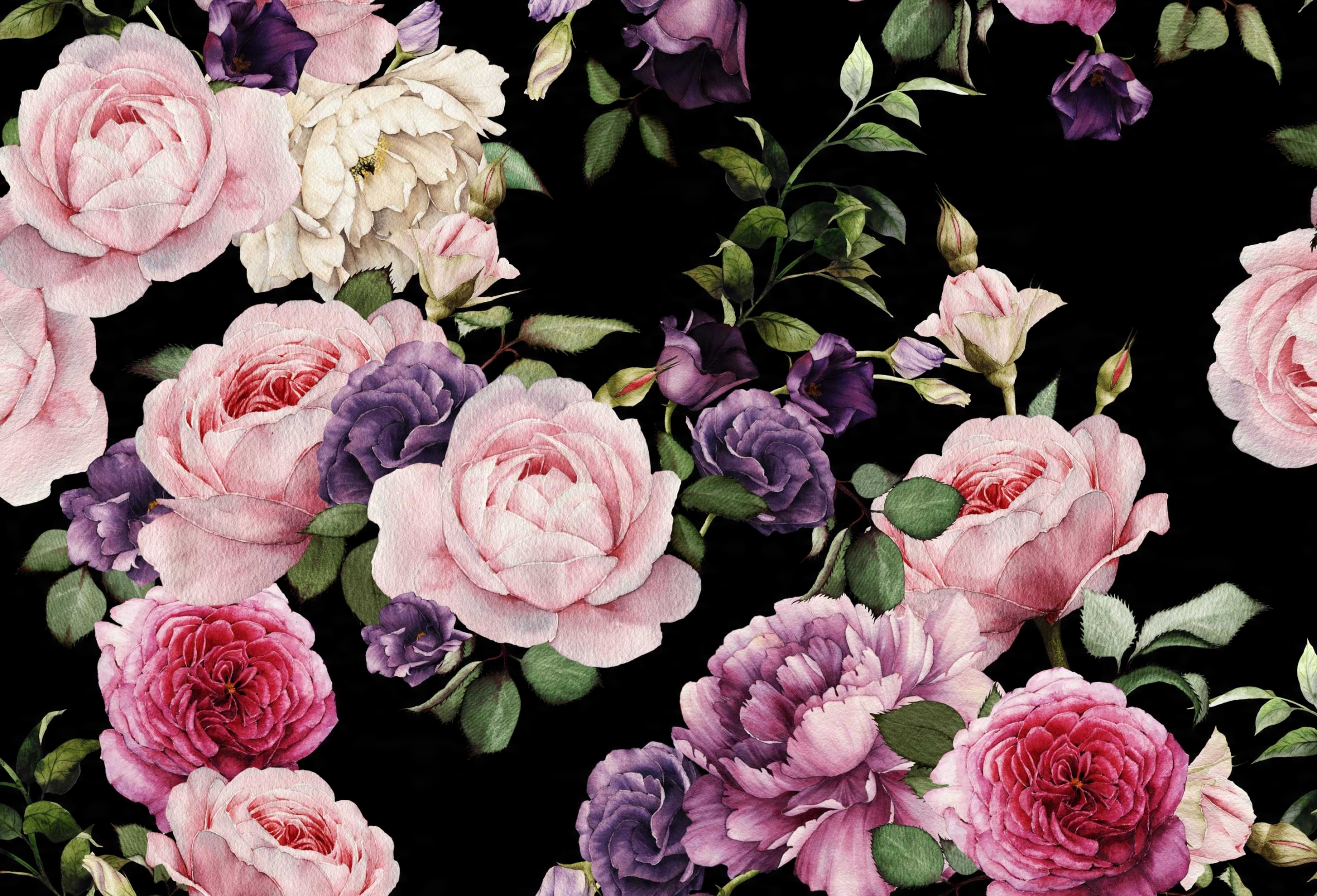 

Fototapety 3D Kwiaty Dark Floral 420x280