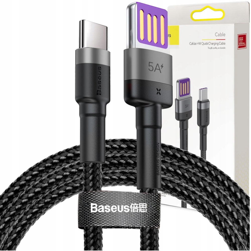

Baseus Mocny Kabel Przewód Usb Typ C 40W Qc 3.0 1M