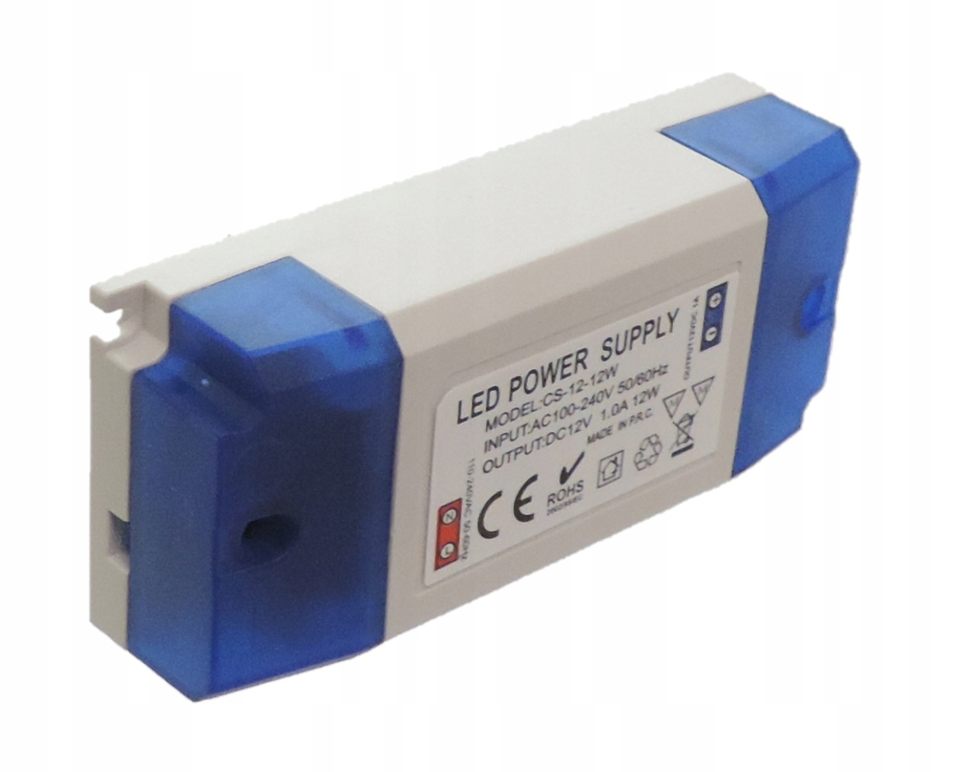 ZASILACZ MONTAŻOWY DO TAŚM LED 12W 12V IP44 1A Typ zasilacz