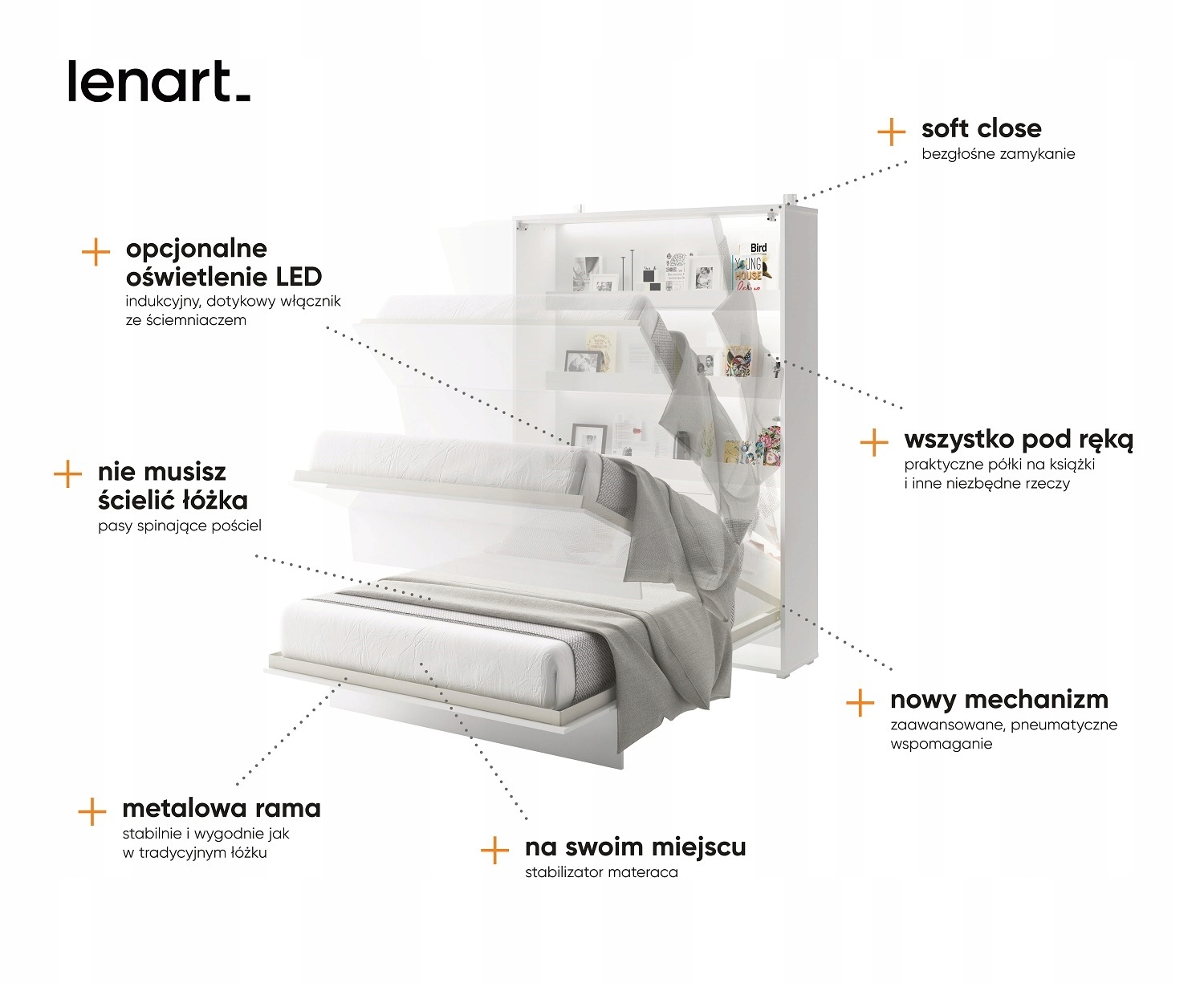 Półkotapczan BED CONCEPT BC-02 szary 120x200 Kod producenta bc-02