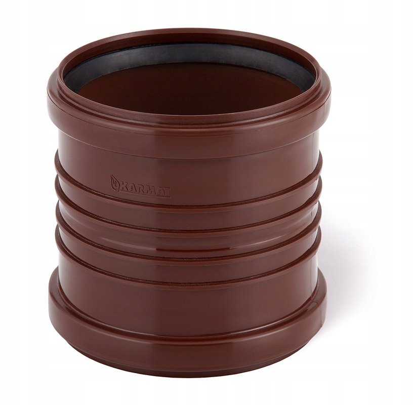 Złączka rury spustowej mufa 110 brąz KARMAT