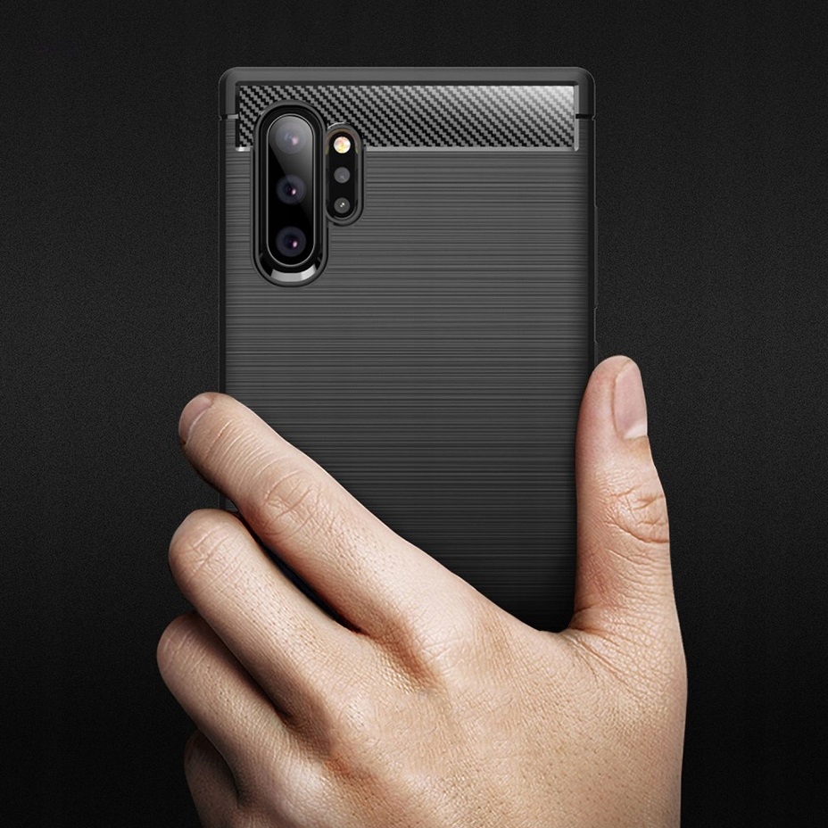 ETUI ARMOR CARBON DO SAMSUNG NOTE 10 PLUS + SZKŁO Dedykowany model SAMSUNG GALAXY NOTE 10+ PLUS
