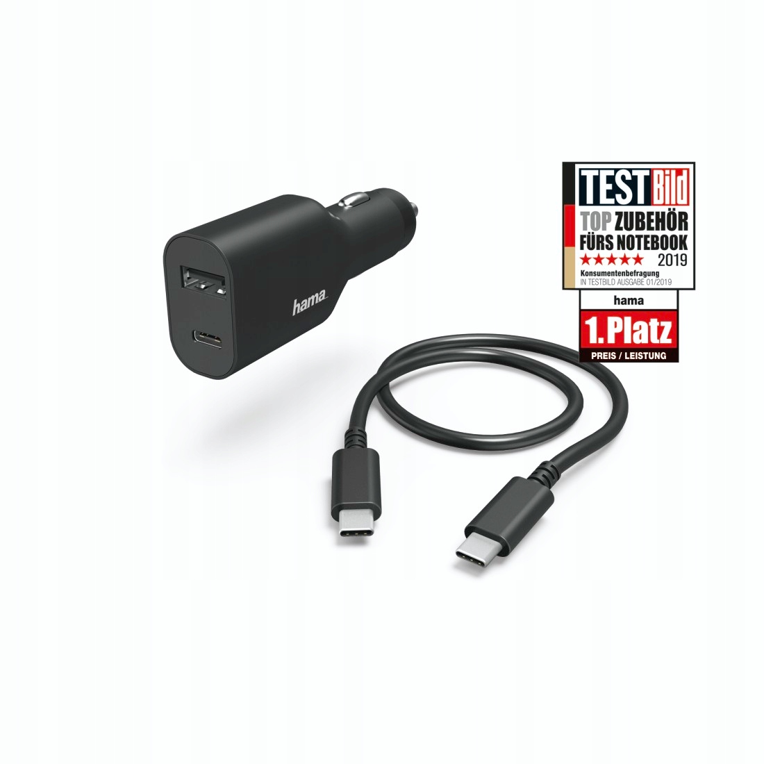 HAMA SAMOCHODOWA NOTEBOOKA USB C PD 5 20V 70W Manufacturer Hama