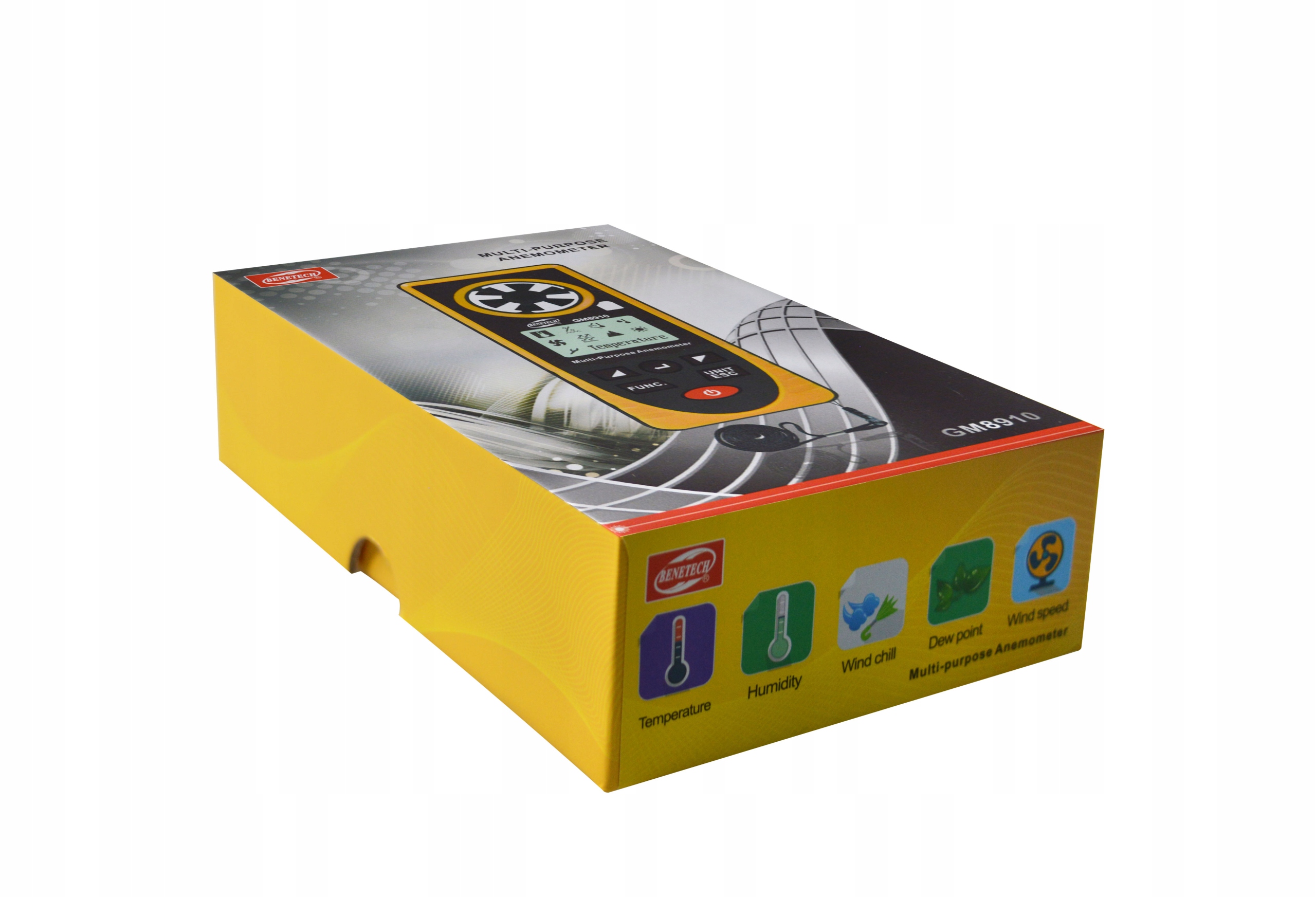 ANEMOMETR WIELOFUNKCYJNY MIERNIK WIATROMIERZ CIŚNIENIA BAROMETR MULTI LCD Certyfikat CE