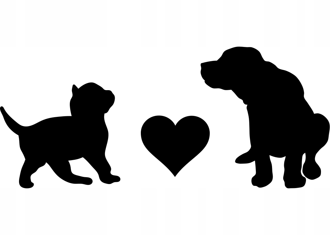 naklejka na samochód piesek kotek 28x12cm KOLORY