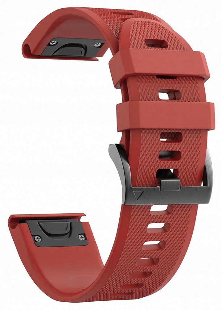 

Bordowy Silikonowy Pasek Garmin Fenix 6 Quick Fit