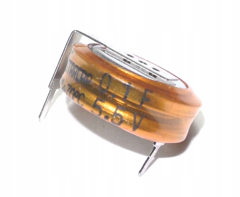 0.1F 5.5V GoldCAP leżący 10mm Backup Rohs [1szt]