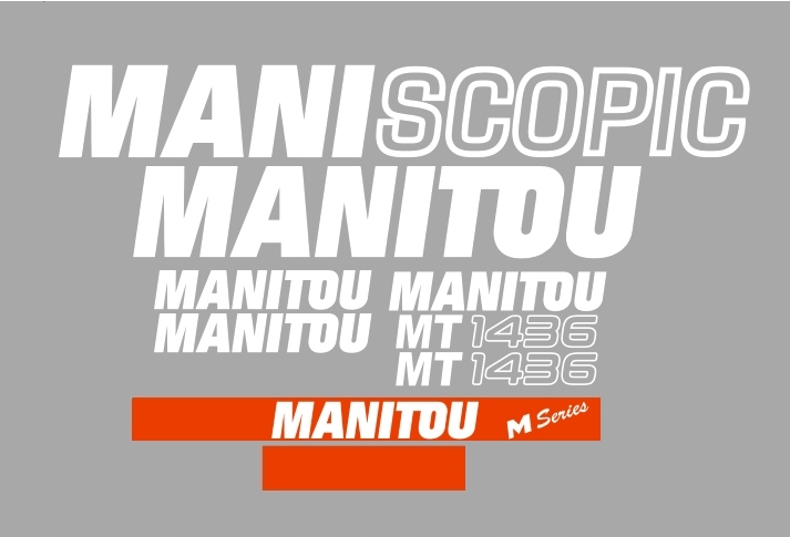 Samolepky Manitou Maniscopic Mt 1436