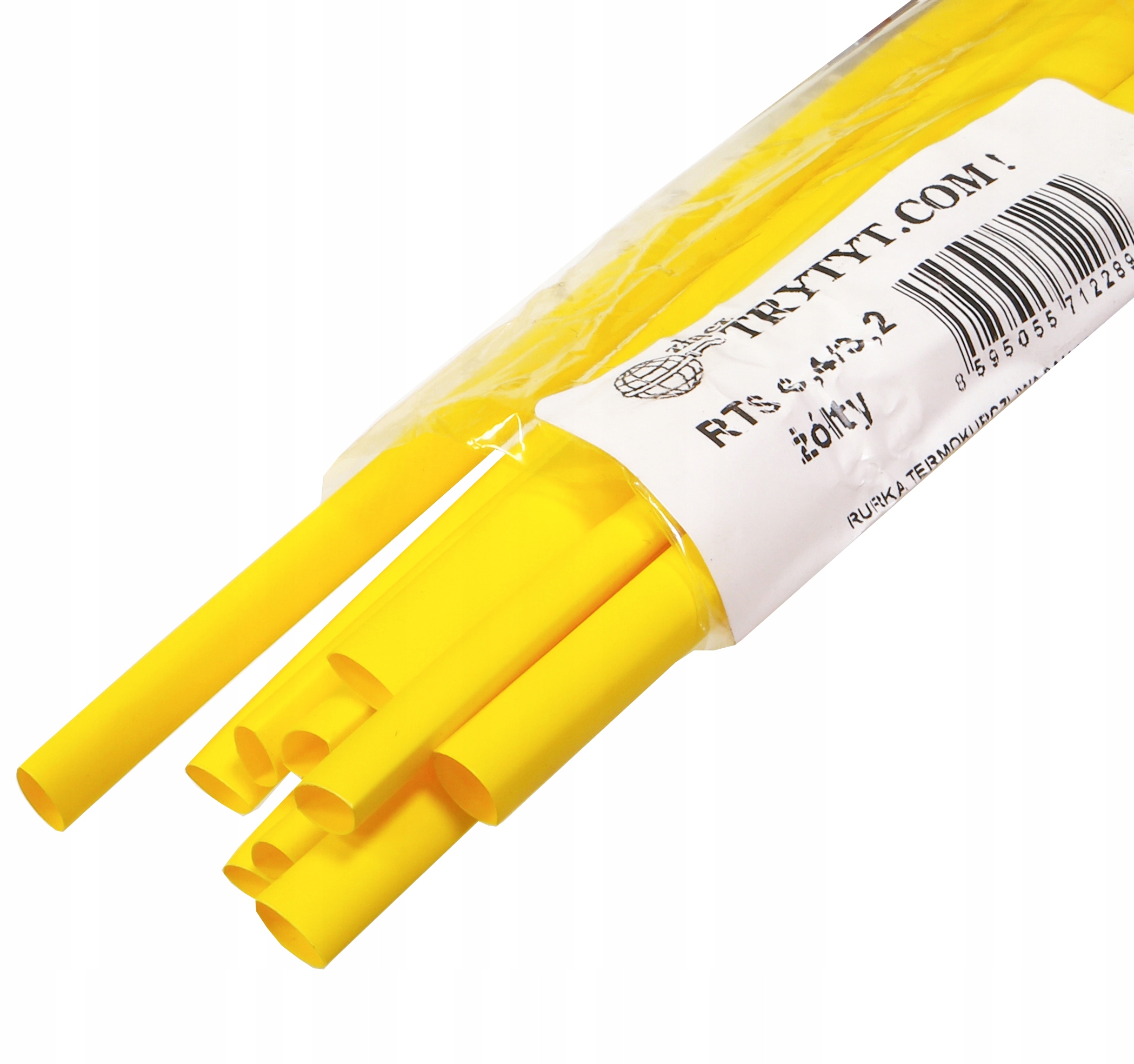 RURKA KOSZULKA TERMOKURCZLIWA 6,4 3,2 10szt żółta