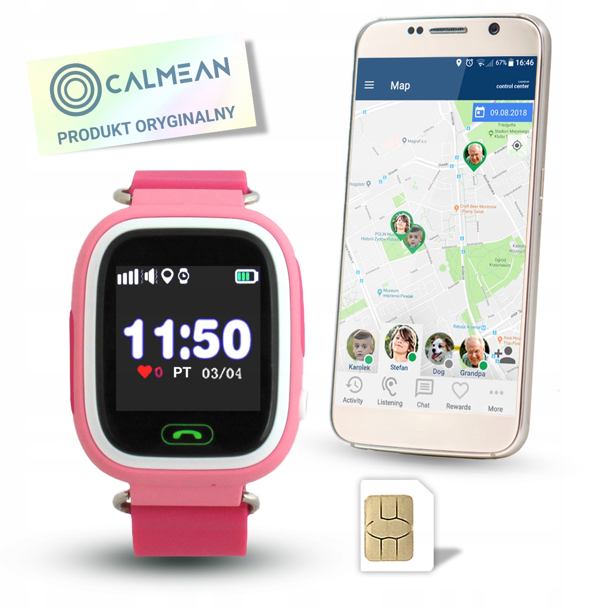 

Smartwatch Dla Dzieci Calmean Zegarek+GPS+WiFi+SIM