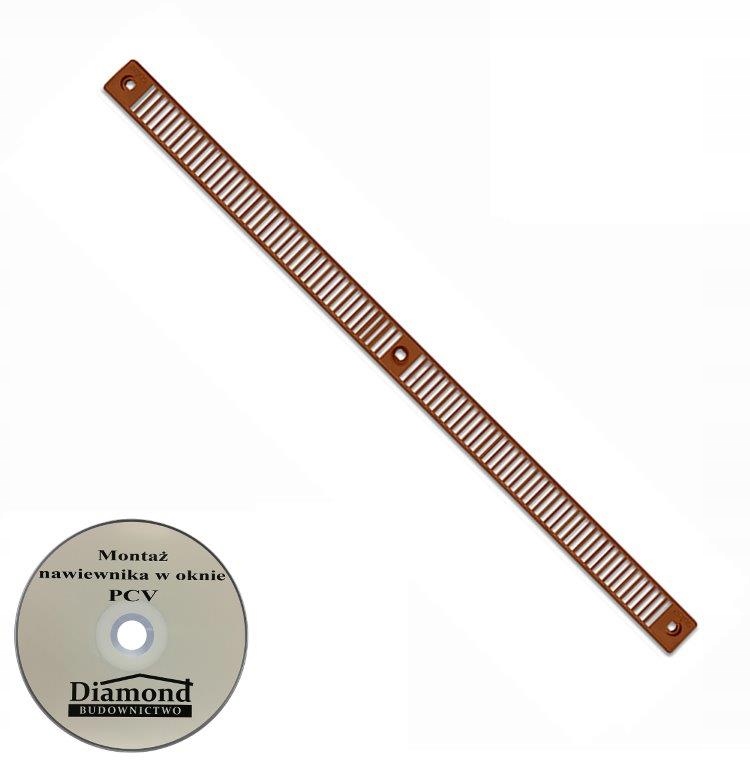 Okap czerpnia siatka płaska MAŁA GP VM JASNY BRĄZ