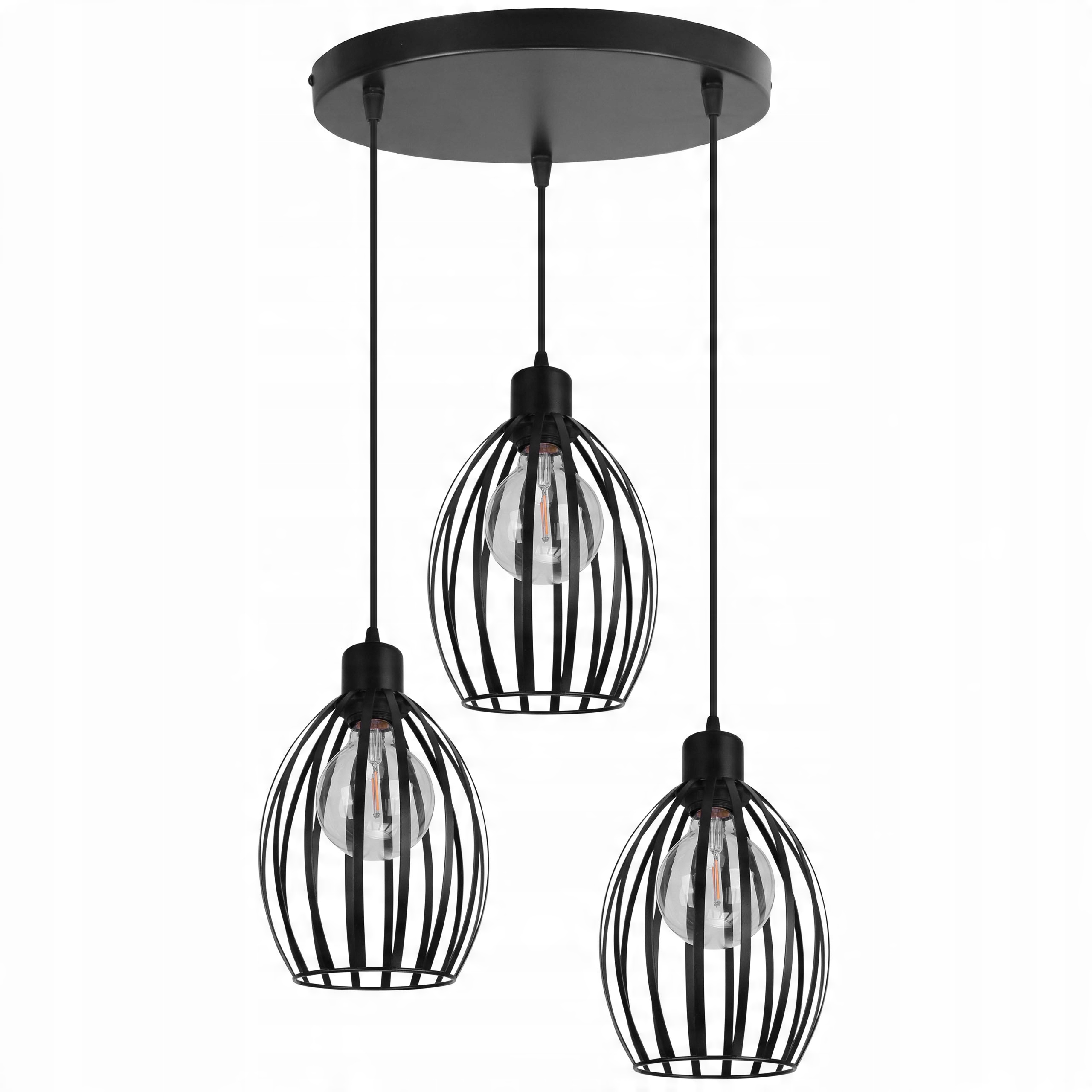 

Lampa Wisząca Sufitowa Loft Zwis Metalowa E27 Led