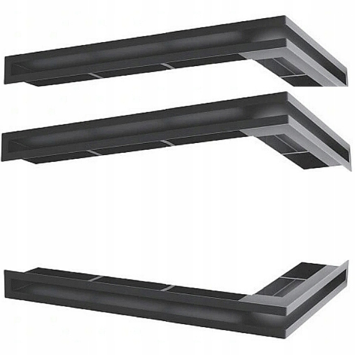 Kratka narożna luft czarna Ventlab 300x500/100 mm 3 szt. Kod producenta KRVO-L-500x700/70- P-ML.CZ-2LPx3