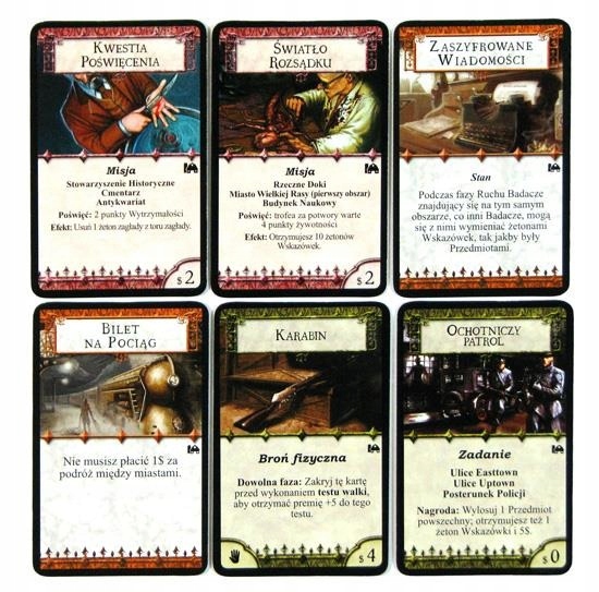 HORROR W ARKHAM KOSZMAR Z DUNWICH Rozszerzenie Typ Dodatek