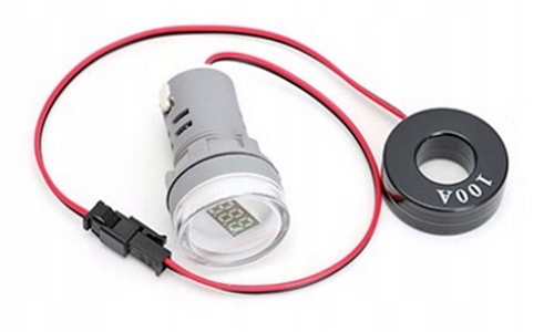 

Amperomierz 100A Led 22mm Miernik Mały Wskaźnik B