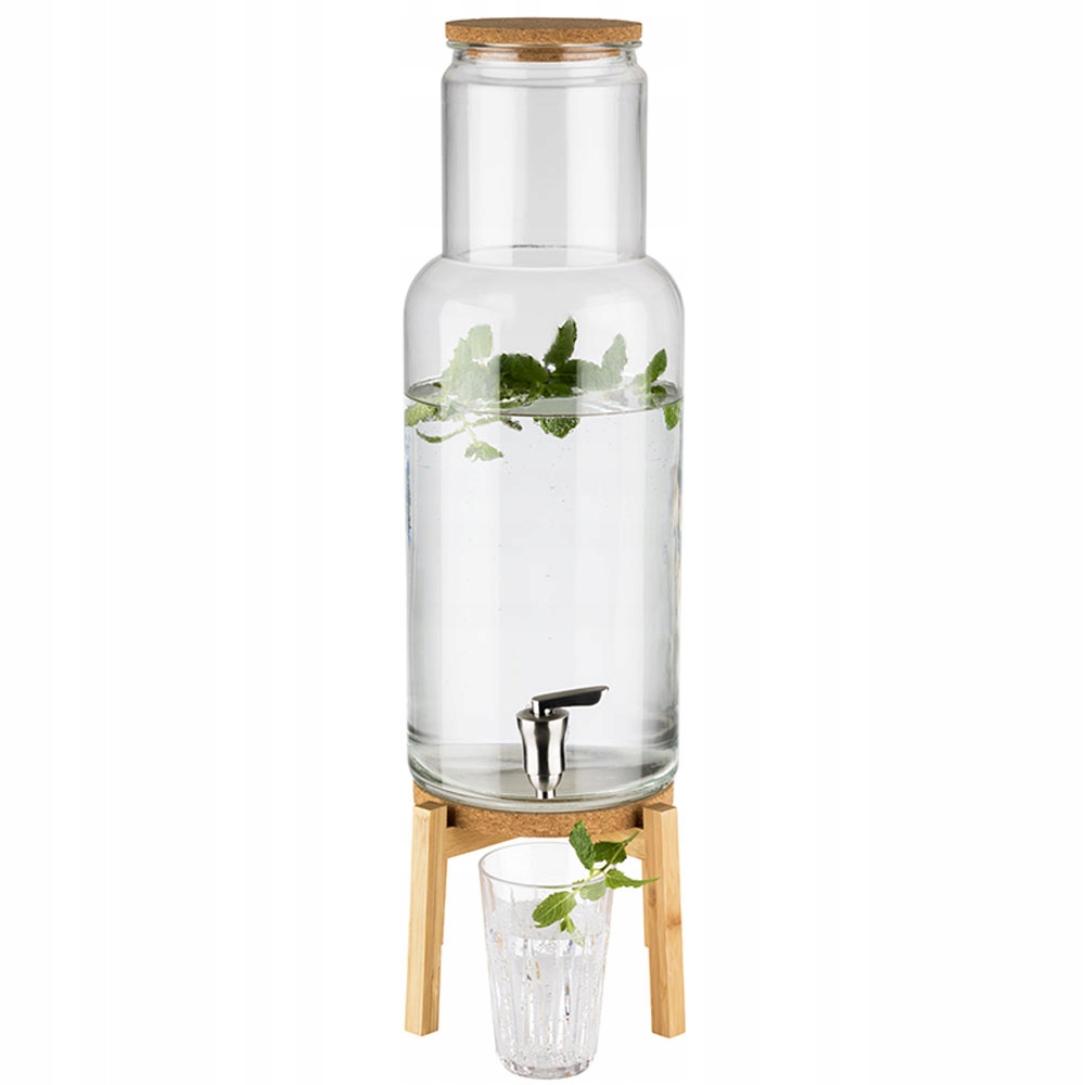 Słój, dyspenser do lemoniady z kranikiem, 7,5 L.