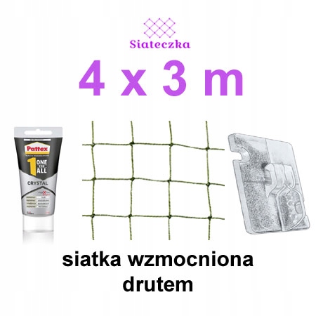 

Zestaw Siatka Ochronna Dla Kota Balkon 4x3 Zaczepy