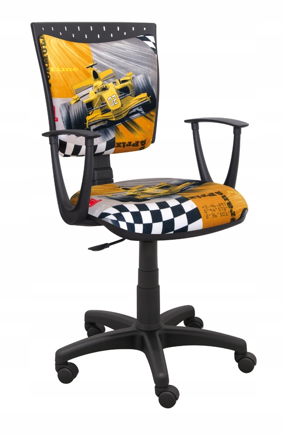 KRZESŁO DZIECIĘCE DO BIURKA SPIDDO F1 ŻÓŁTY