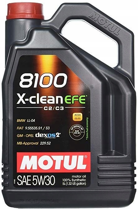 

Olej Motul 8100 X-Clean Efe C2/C3 5W30 5L
