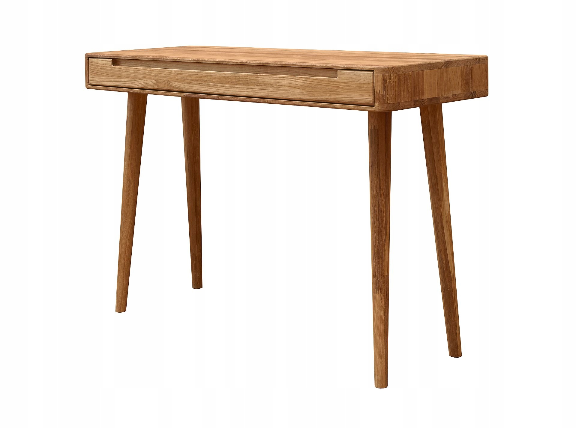 TOALETKA Z DĘBU SCANDI, 110x43xh75 cm, DREWNIANA Wysokość mebla 75 cm