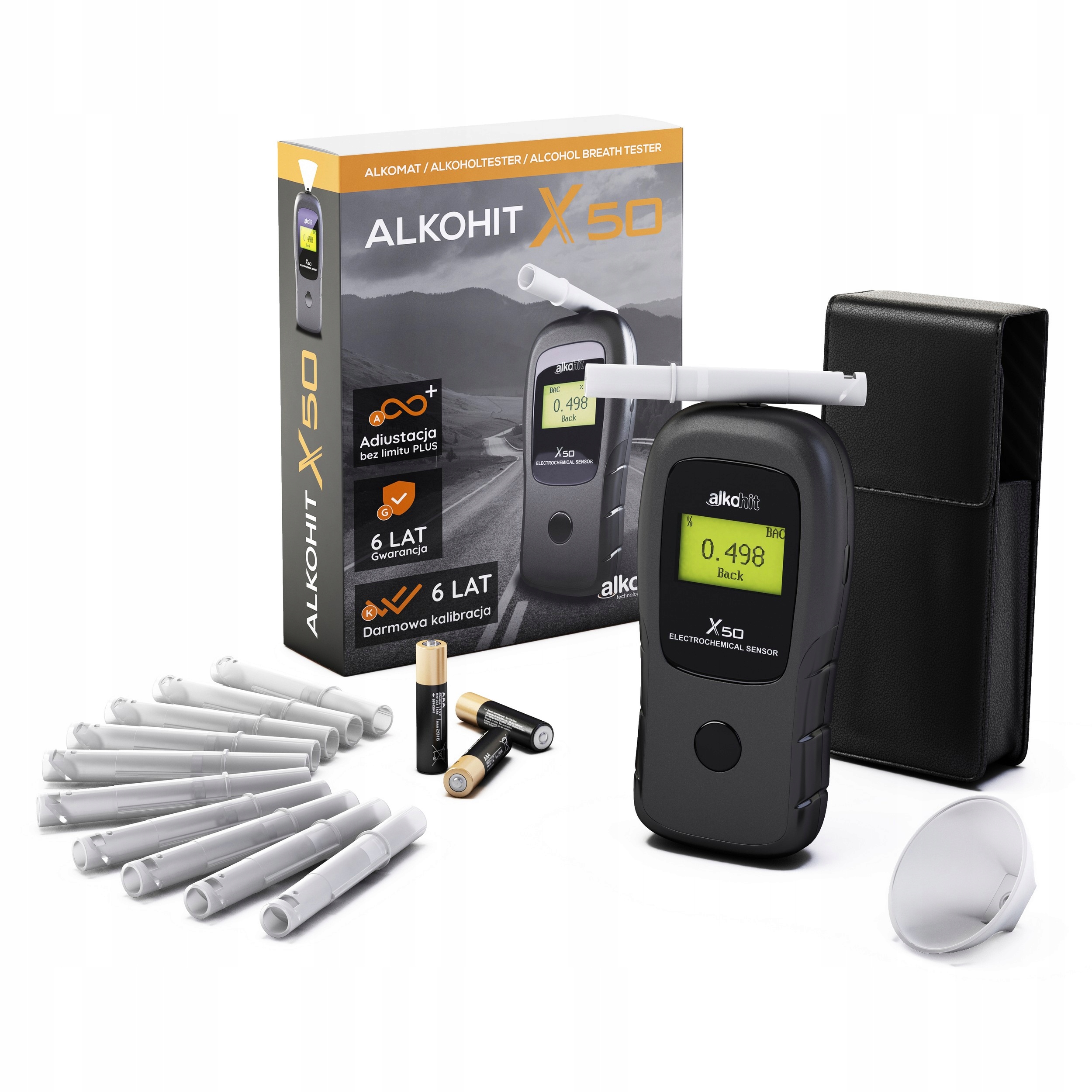 

Alkohit X50 Bezustnikowy kalibracje Free