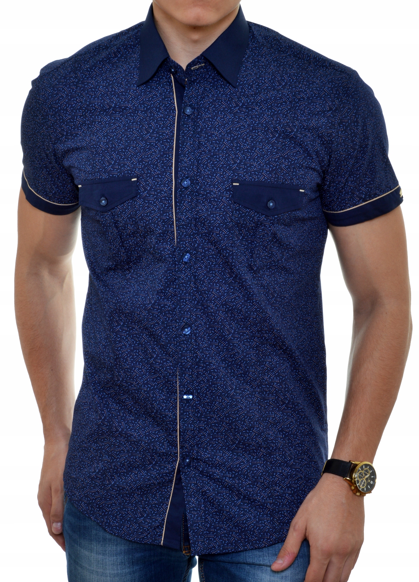 Prezent Koszula Męska MONDO Exclusive Casual Lato