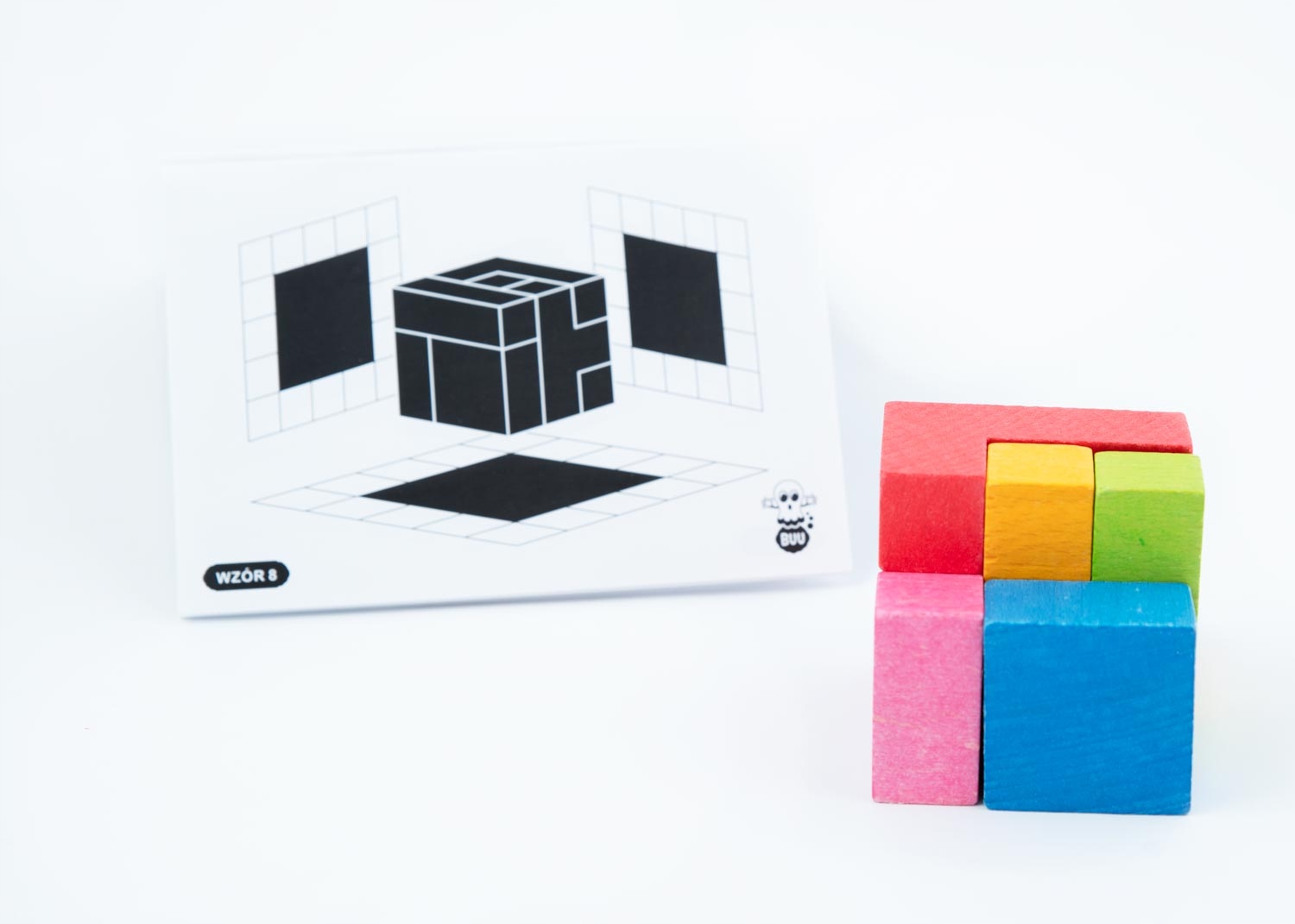 CIENIE DREWNIANA UKŁADANKA EDUKACYJNA W SKRZYNCE B