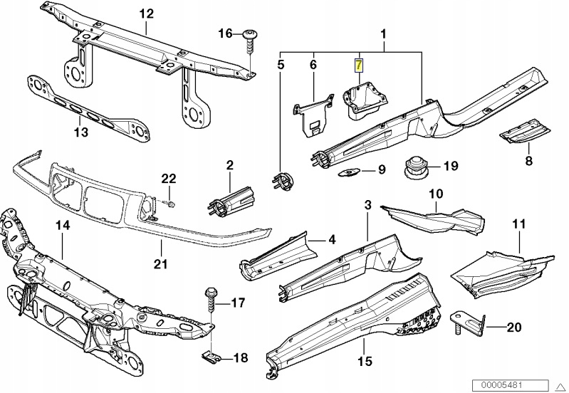 41118151121 - BMW ліве кріплення стабілізатора E36 Z3