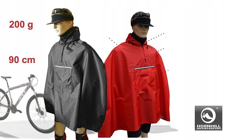 Lekka PRZECIWDESZCZOWA PELERYNA Na Rower b-rain .5 Rękaw inny rękaw