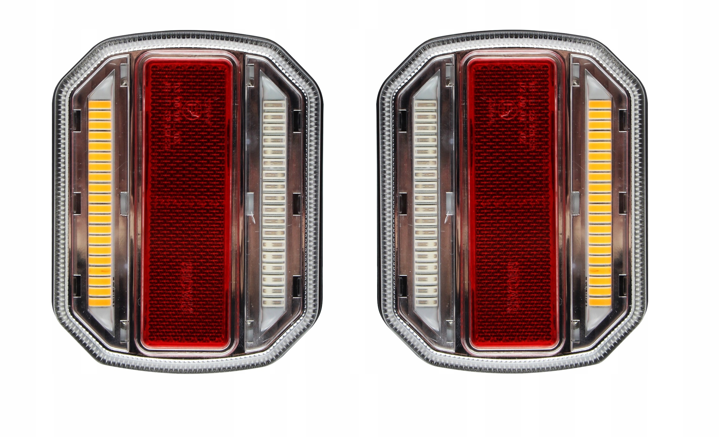 LAMPY LEDOWE TYLNE ZESPOLONE LED DYNAMICZNY KIERUNEK PARA 3 FUNKCJE 12-24V