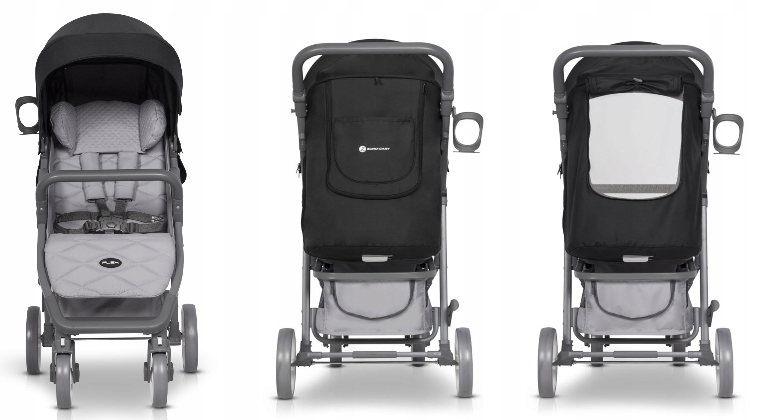 WÓZEK EURO CART FLEX do 22KG FOLIA MOSKITERA TORBA Marka Euro-Cart