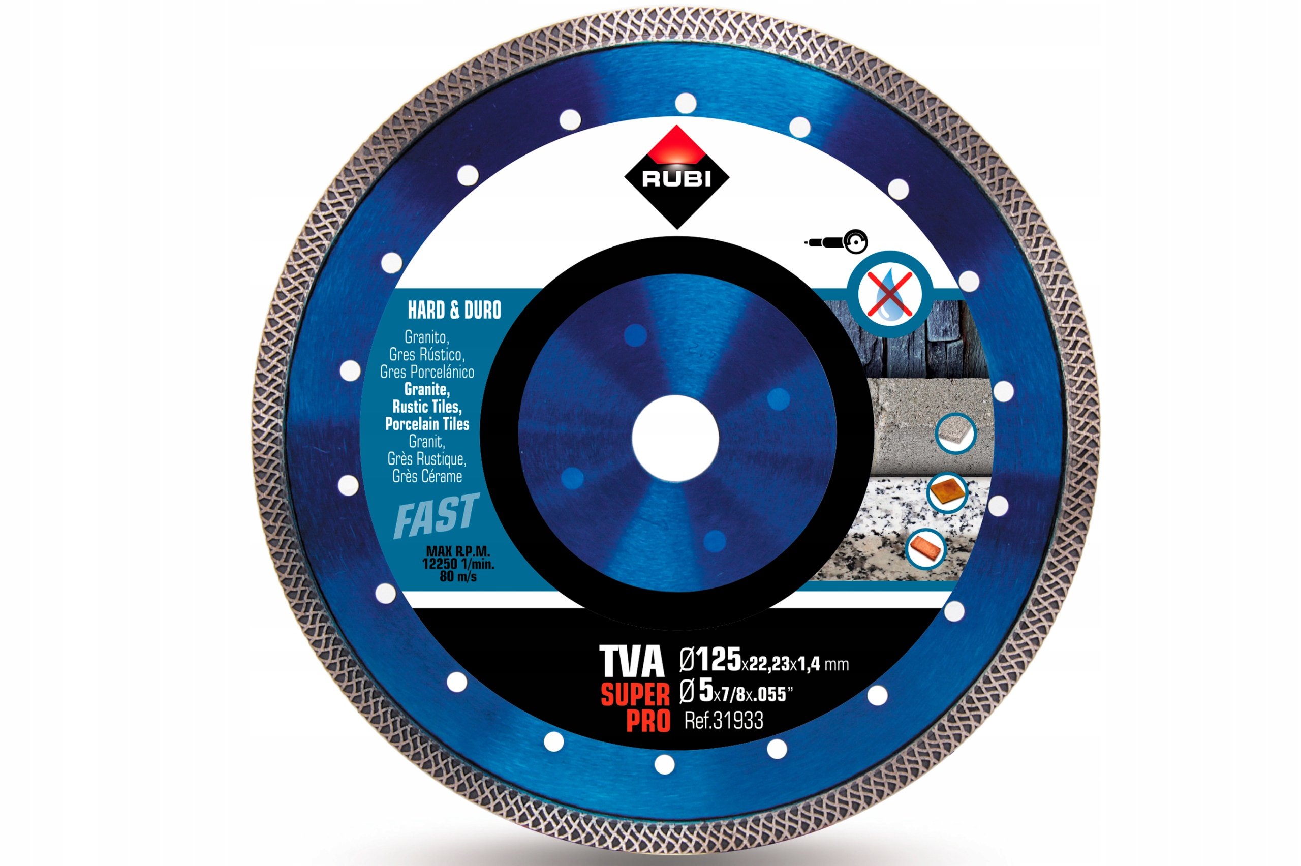 

Tarcza Diamentowa Rubi Tva 125 superpro