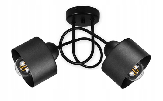 

Lampa Sufitowa Żyrandol Skręt Loft Edison Led