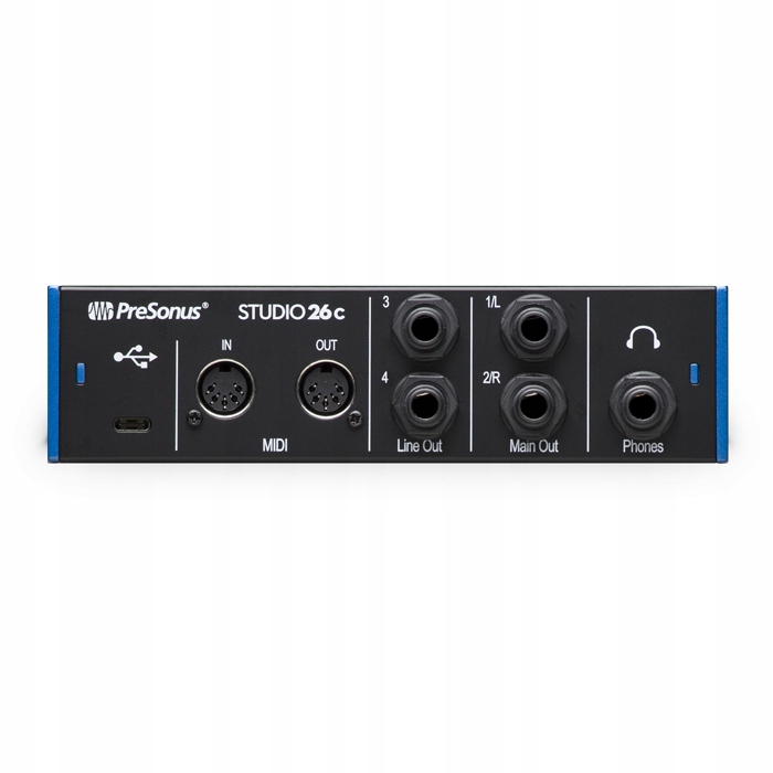 Interface audio USB-C PreSonus Studio 26c + program Studio One sklep Gram Marka PreSonus