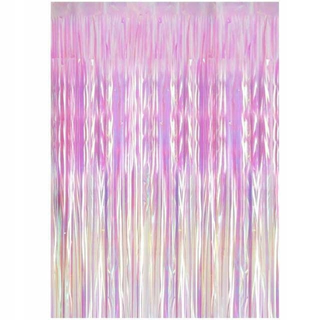 

Imprezowa kurtyna party zasłona 90x250cm Opalizuj