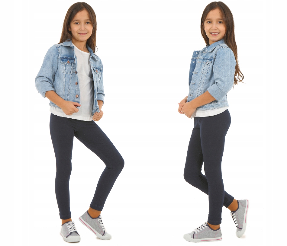 

Kolorowe getry, klasyczne leginsy 116 Granat