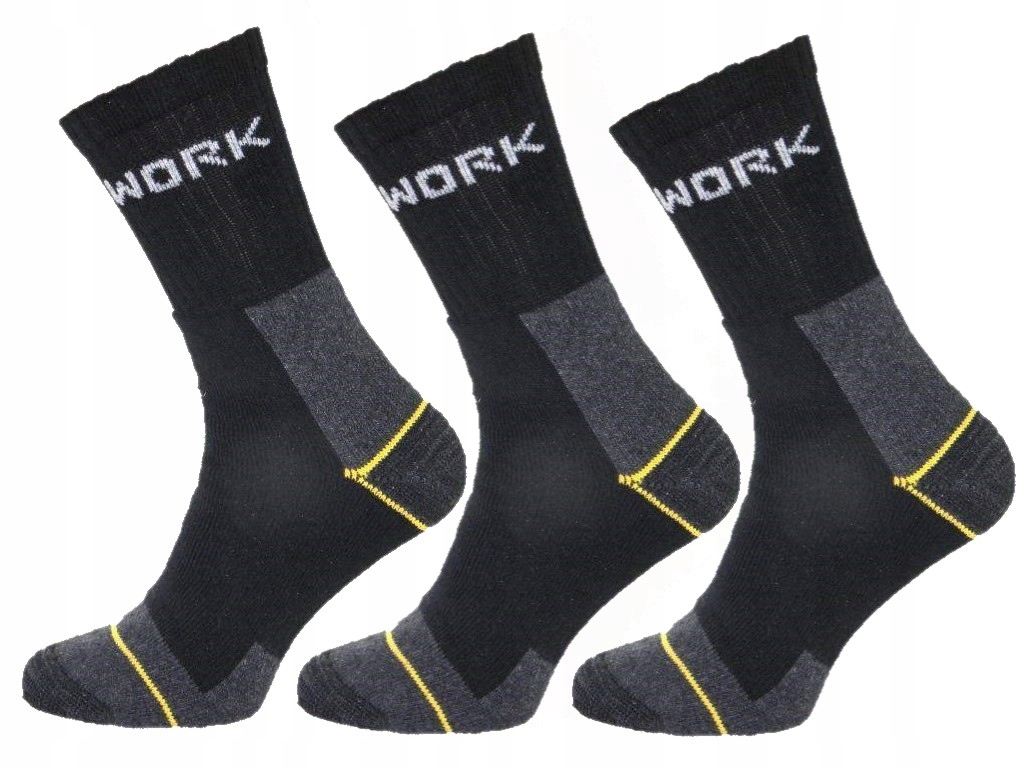 

3 pary Skarpety Robocze Work Worker Polskie 39-42