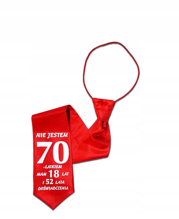 

Krawat 70-tka urodziny Śmieszny dla Faceta