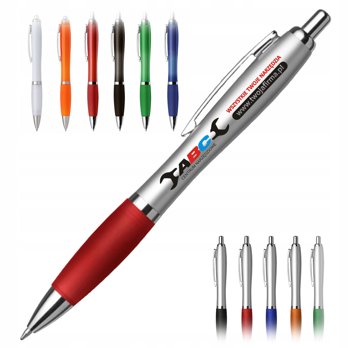 

Długopisy reklamowe Carlos z kolorowym nadrukiem