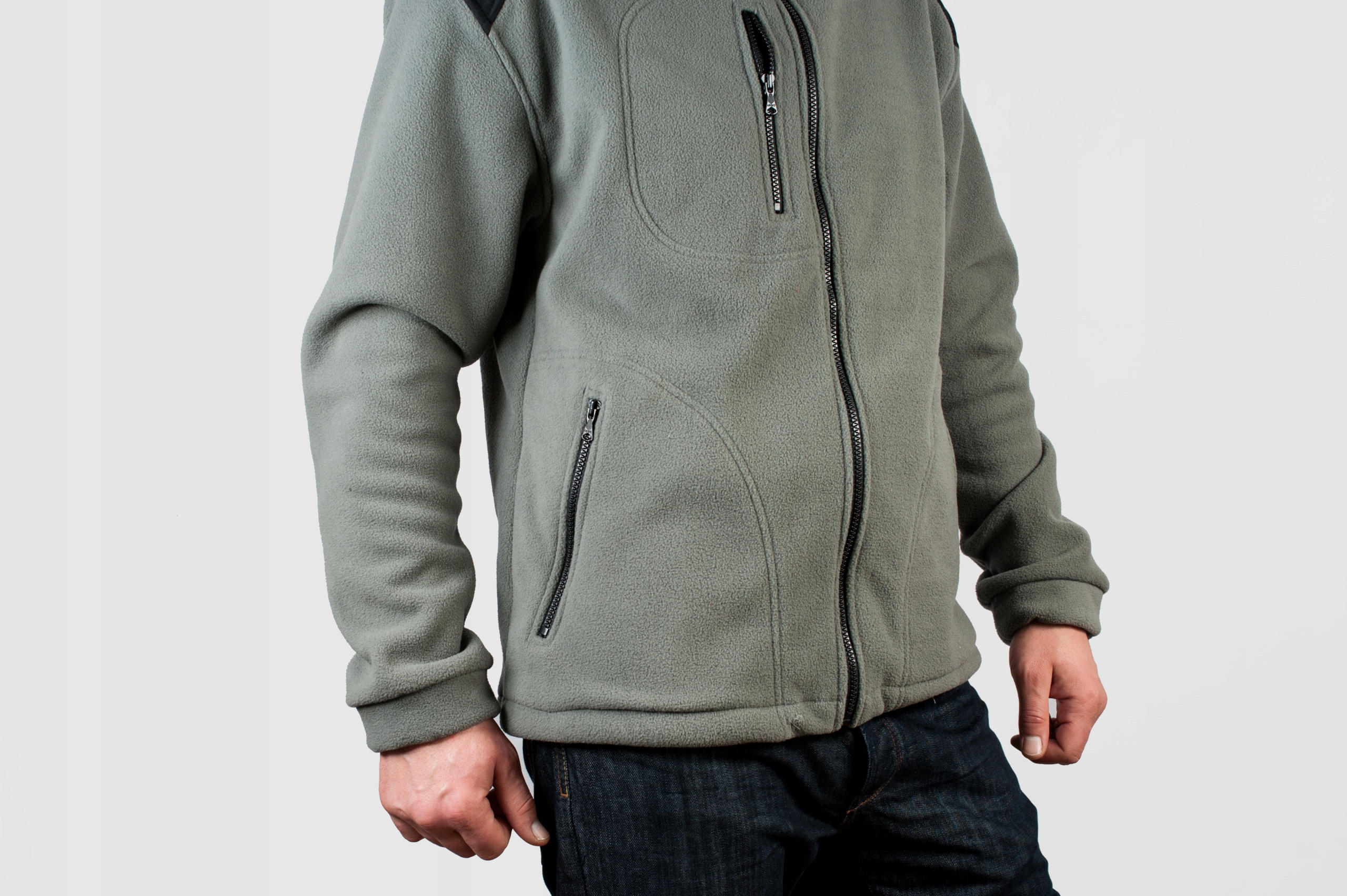 POLAR GRUBY BLUZA POLAROWA ROBOCZA CYNKOWA M Wzór dominujący bez wzoru